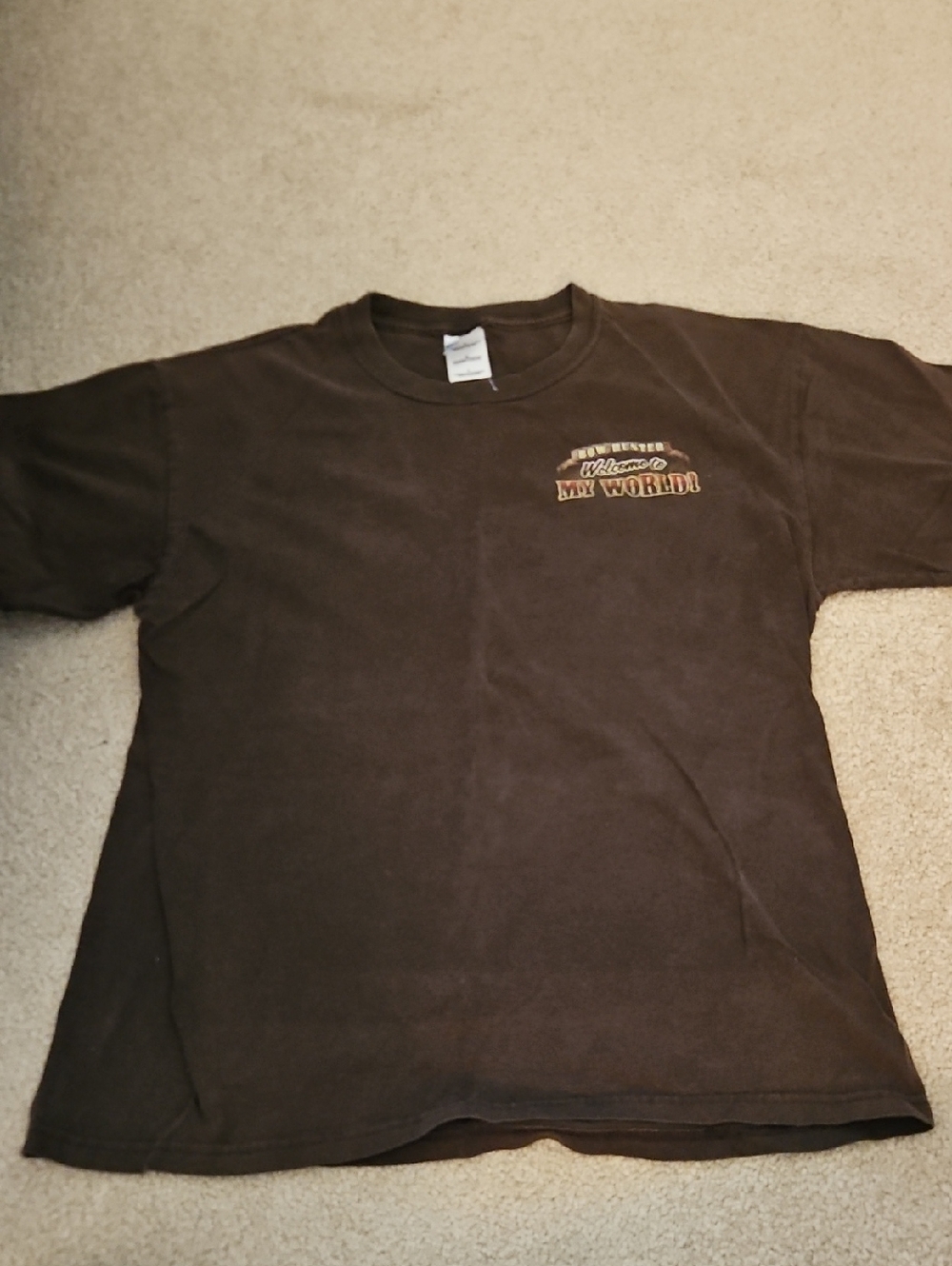 Men's Brown Graphic Crewneck T-Shirt